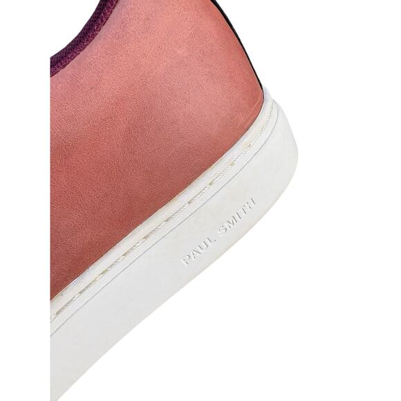 PS Paul Smith Men's Rust Burnt Orange Lee Low Top Lace Up Trainer Sneaker - 10 - Picture 9 of 10